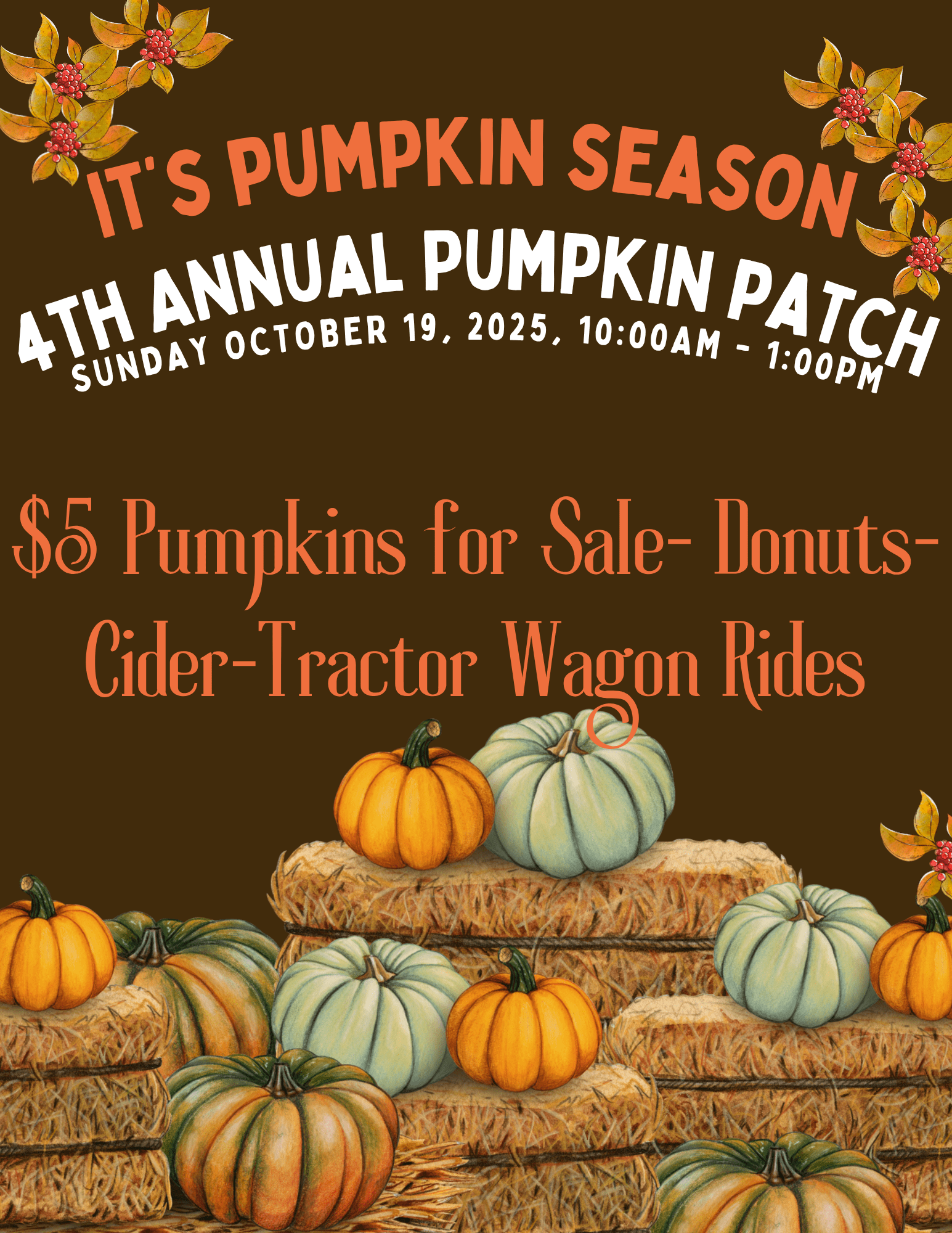 4th Annual Pumpkin Patch!